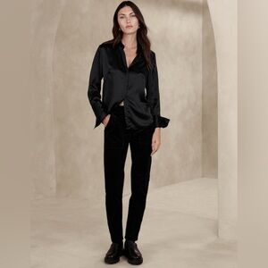 Banana Republic Black Corduroy Ankle Pants